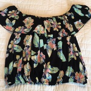 Floral Print Crop Top